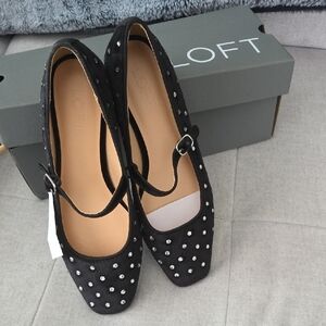 LOFT Black Studded Women's Shoes